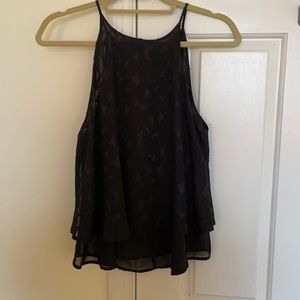 Francescas black sleeveless top